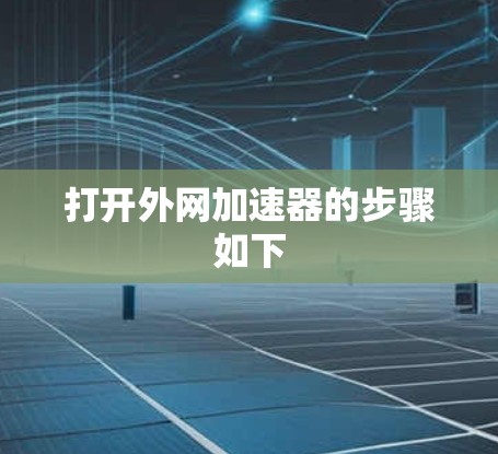 打开外网加速器的步骤如下