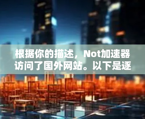 根据你的描述，Not加速器访问了国外网站。以下是逐步的解决方案
