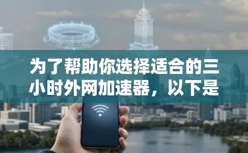 为了帮助你选择适合的三小时外网加速器，以下是一步步的建议，结合你的需求和相关考虑因素