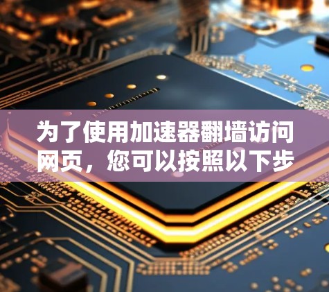 为了使用加速器翻墙访问网页，您可以按照以下步骤操作