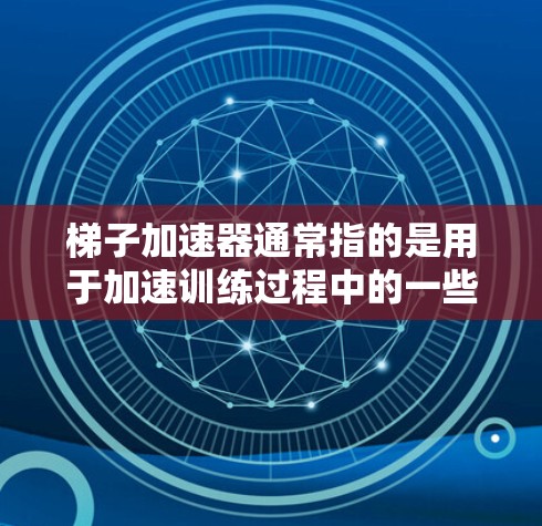 梯子加速器通常指的是用于加速训练过程中的一些工具或技术，具体来说，可能指的是在训练过程中使用的一些优化方法或加速器。以下是一些可能的梯子加速器及其应用