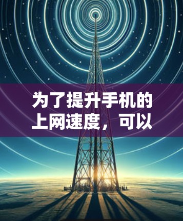 为了提升手机的上网速度，可以考虑以下步骤
