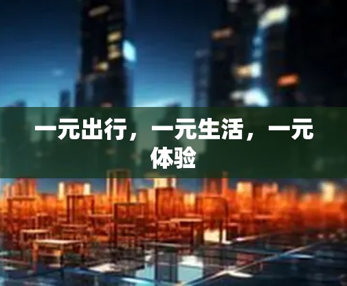 一元出行，一元生活，一元体验
