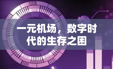 一元机场，数字时代的生存之困