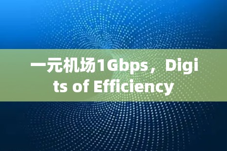 一元机场1Gbps，Digits of Efficiency