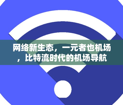 网络新生态，一元者也机场，比特流时代的机场导航