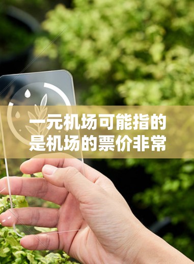 一元机场可能指的是机场的票价非常低，甚至可能有免费服务。但如果你在某个情况下无法到达机场，可能需要采取以下步骤来解决