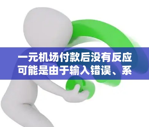 一元机场付款后没有反应可能是由于输入错误、系统故障或输入方式不当导致的。以下是可能的原因和解决步骤