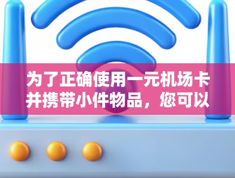 为了正确使用一元机场卡并携带小件物品，您可以按照以下步骤进行