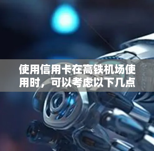 使用信用卡在高铁机场使用时，可以考虑以下几点建议