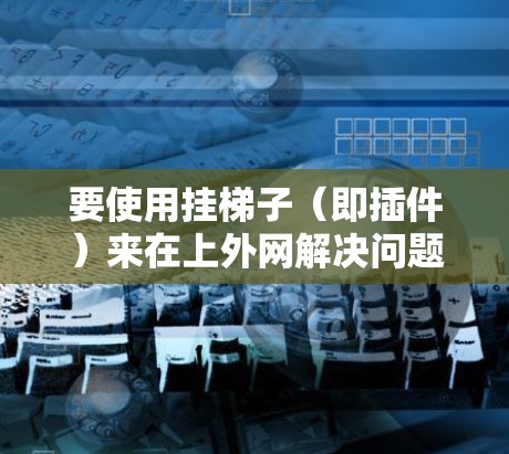 要使用挂梯子（即插件）来在上外网解决问题，可以按照以下步骤操作