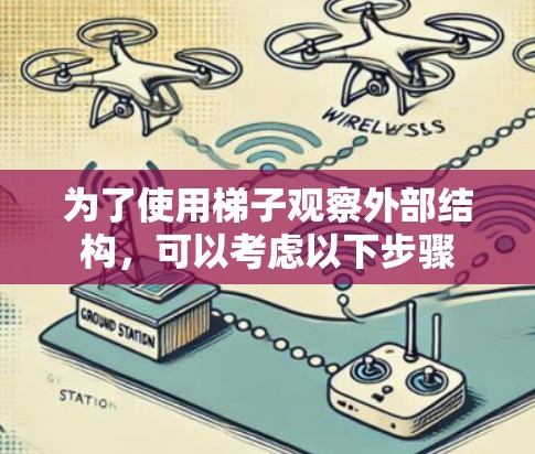 为了使用梯子观察外部结构，可以考虑以下步骤