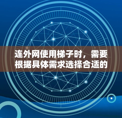 连外网使用梯子时，需要根据具体需求选择合适的设备或接口。以下是一些关键点