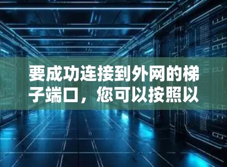 要成功连接到外网的梯子端口，您可以按照以下步骤进行操作